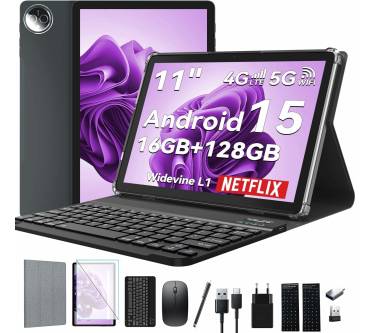 Produktbild KADYBE 11 Zoll Android 15 Tablet mit Tastatur