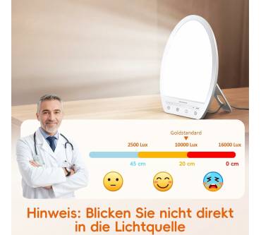 Produktbild Comfytemp Tageslichtlampe Schreibtisch 16.000 Lux