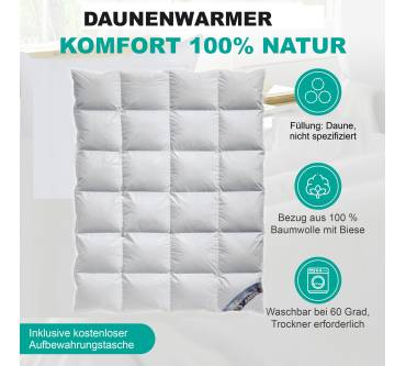 Produktbild Betten Traumland Arktic Kassetten Daunendecke Übergangsdecke