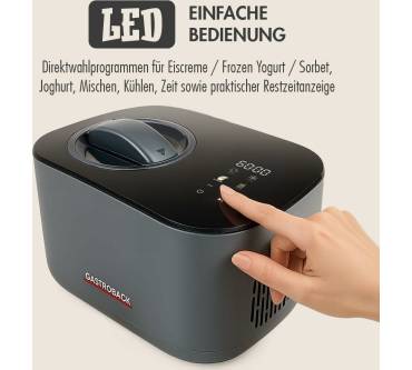 Produktbild Gastroback Mini Gelateria 2-in-1 Kompressor-Eismaschine 1 l (42901)