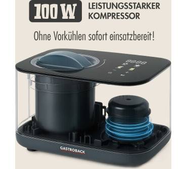 Produktbild Gastroback Mini Gelateria 2-in-1 Kompressor-Eismaschine 1 l (42901)