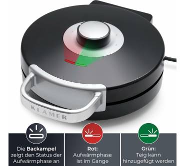 Produktbild Klamer Waffeleisen Herzwaffel