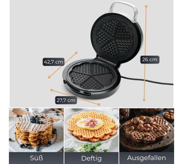 Produktbild Klamer Waffeleisen Herzwaffel