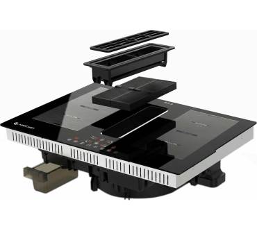 Produktbild amzchef Induktionskochfeld mit integriertem Dunstabzug (7200 W)