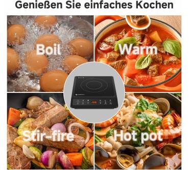 Produktbild amzchef Induktionskochfeld 1 Platte 2000 W Max