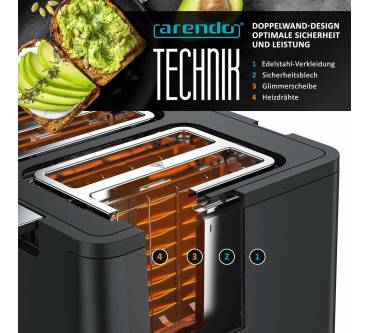 Produktbild Arendo Manana Toaster X2