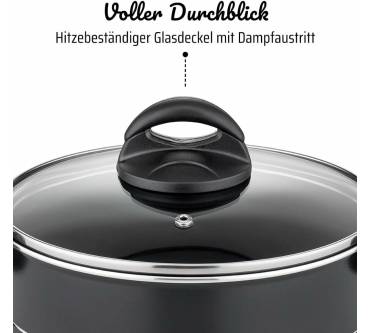 Produktbild GSW Kochtopf-Set Milano Nero, 15-teilig