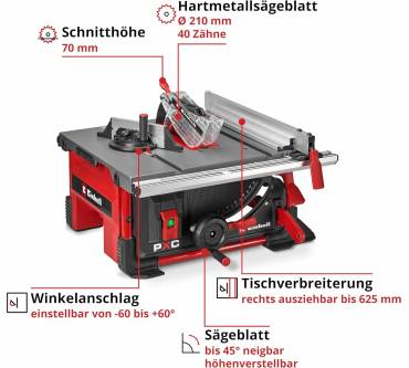 Produktbild Einhell TE-TS 36/8 T Li-Solo