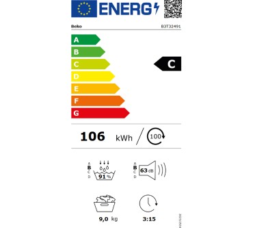 Produktbild Beko B3T32491