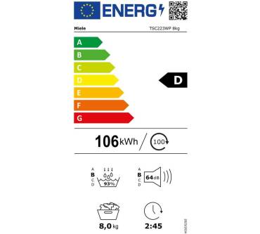 Produktbild Miele TSC223WP 8kg