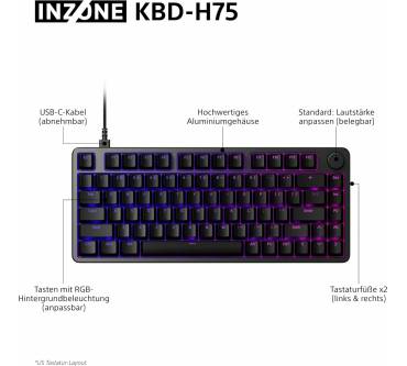 Produktbild Sony INZONE KBD-H75