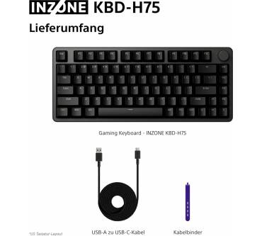 Produktbild Sony INZONE KBD-H75