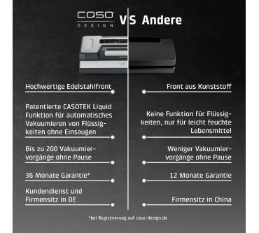 Produktbild Caso VRH 800 advanced Pro