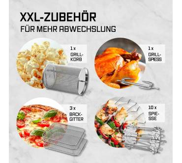 Produktbild Gourmetmaxx Heißluftofen mit Panoramadach und Frontfenster (16409)