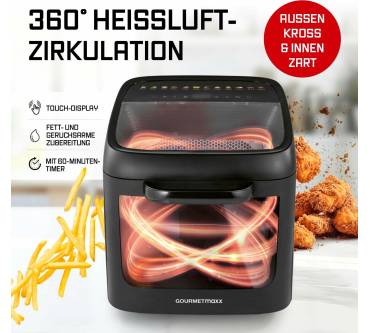 Produktbild Gourmetmaxx Heißluftofen mit Panoramadach und Frontfenster (16409)
