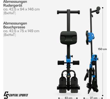 Produktbild Capital Sports Azura Hybridrudergerät