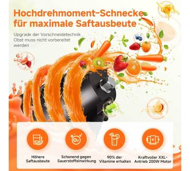 Produktbild Aobosi Slow Juicer mit 135 mm-Öffnung