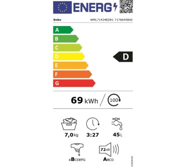 Produktbild Beko WML71434EDR1