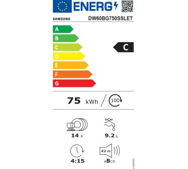 Produktbild Samsung DW60BG750SSLET DW7700B