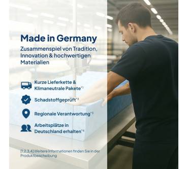 Produktbild AM-Qualitätsmatratzen 3D Deluxe Taschenfederkernmatratze