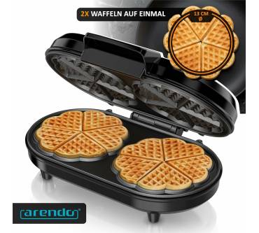Produktbild Arendo Waffle Maker Herzwaffeln