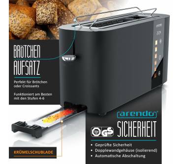 Produktbild Arendo Level Touch 2-Scheiben-Toaster