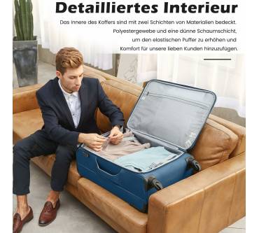 Produktbild Coolife Koffer-Set 4tlg Stoffkoffer DE55