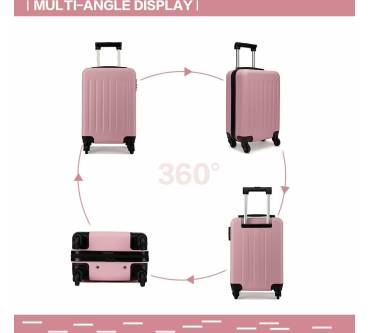 Produktbild Kono Koffer Reisekoffer mittelgross Trolley Hartschale ABS K1872L PK 24