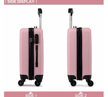 Produktbild Kono Koffer Reisekoffer mittelgross Trolley Hartschale ABS K1872L PK 24