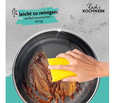 Produktbild Rach's Kochwerk Edelstahlpfanne mit Wabenstruktur