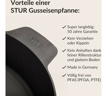 Produktbild Stur Gusseisenpfanne Pro-Set