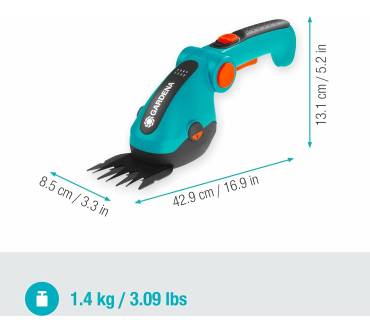 Produktbild Gardena Akku-Gras- und Strauchschere ComfortCut Li (9888-20)