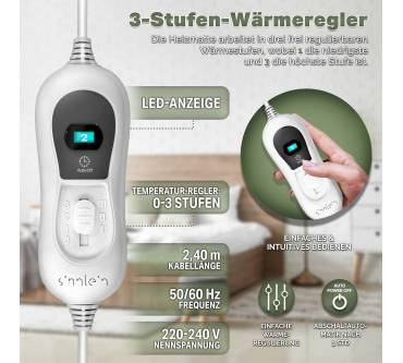 Produktbild Sinnlein Wärmeunterbett 150x80cm