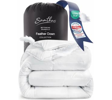 Produktbild Samthus Federdaunen Decke Mjuka