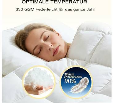 Produktbild Degrees of Comfort Luxus Bettdecke 90% Daunen - Ganzjahresdecke