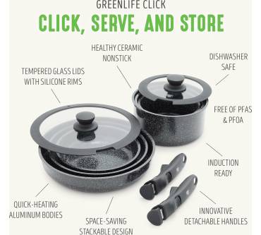 Produktbild Greenlife Keramik Kochgeschirr-Set (10-teilig)