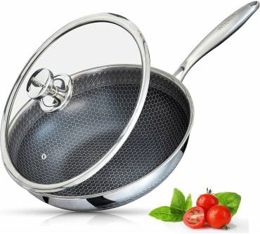 Produktbild Intignis Edelstahl-Wokpfanne mit Deckel