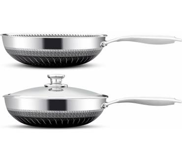 Produktbild Intignis Edelstahl-Wokpfanne mit Deckel