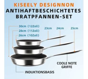 Produktbild Kiseely Skillet Bratpfannen-Set 3-teilig