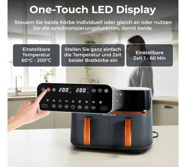 Produktbild Klamer Heißluftfritteuse Duo 9 L