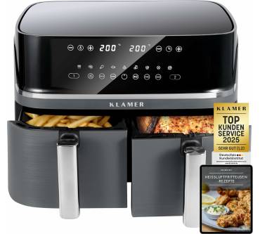 Produktbild Klamer Heißluftfritteuse Duo 9 L