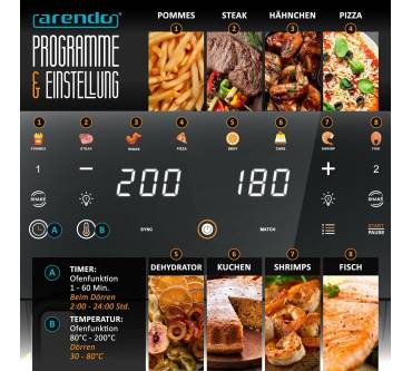 Produktbild Arendo 11L Dual Airfryer