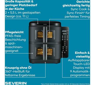 Produktbild Severin S-Fry Duo Stack FR 2468