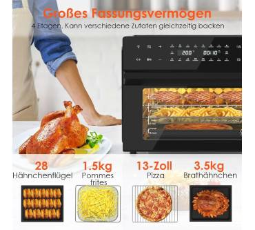 Produktbild Llivekit Heißluftfritteuse 30L