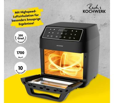 Produktbild Rach's Kochwerk Digitale Heißluftfritteuse 12L