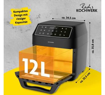 Produktbild Rach's Kochwerk Digitale Heißluftfritteuse 12L