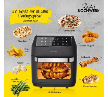 Produktbild Rach's Kochwerk Digitale Heißluftfritteuse 12L