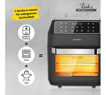 Produktbild Rach's Kochwerk Digitale Heißluftfritteuse 12L