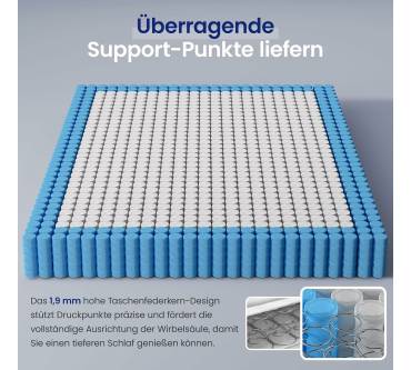 Produktbild BedStory Taschenfederkernmatratze (26 cm)