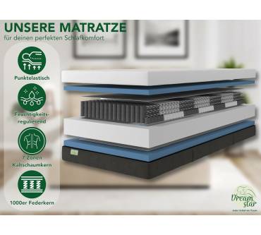 Produktbild Dreamstar Premium 1000er Taschenfederkernmatratze